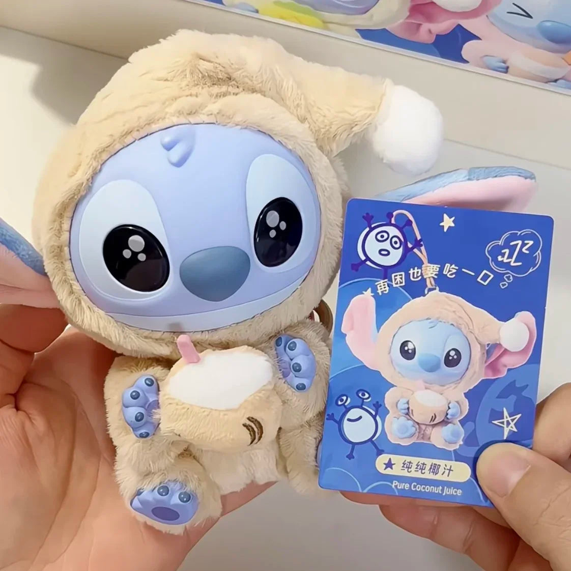 New Stitch Eat Some Thing Before Sleep Series Vinyl Blind Box Bag plush Pendant Cute Doll Mystery Box Toy Adult Gift