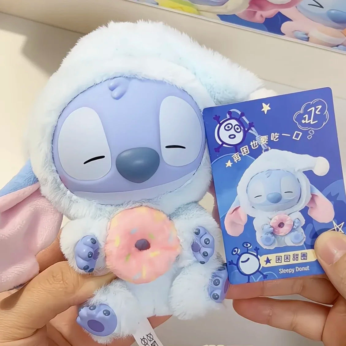 New Stitch Eat Some Thing Before Sleep Series Vinyl Blind Box Bag plush Pendant Cute Doll Mystery Box Toy Adult Gift