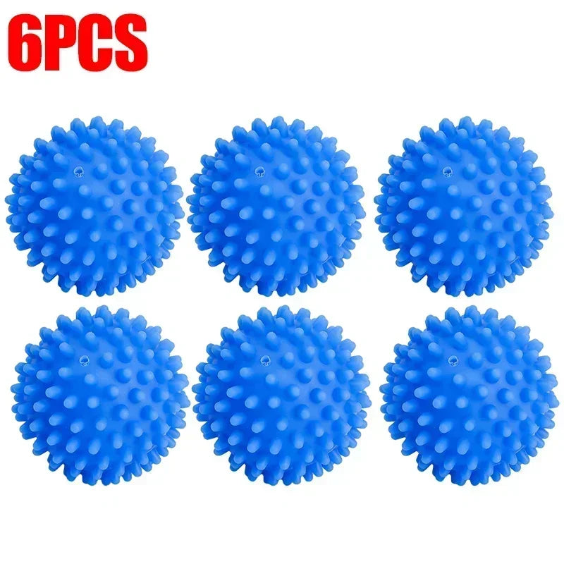 Reusable Laundry Balls 6/1Pcs - Anti-Winding Dryer & Washing Machine Balls - Household Cleaning Tools for Tangle-Free Laundry