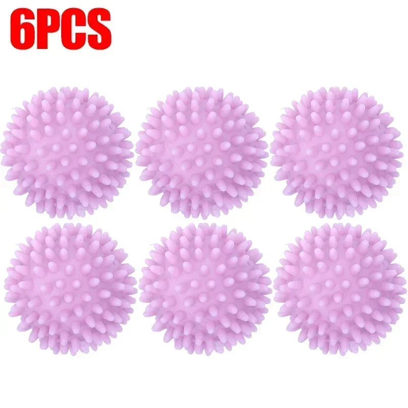 Reusable Laundry Balls 6/1Pcs - Anti-Winding Dryer & Washing Machine Balls - Household Cleaning Tools for Tangle-Free Laundry